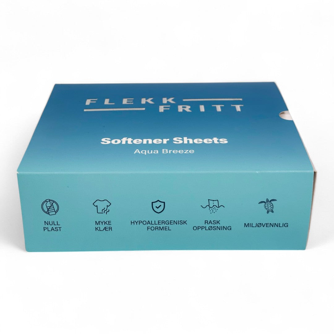 Flekkfritt Mýkingararkir Aqua Breeze 50stk <100 þvottar