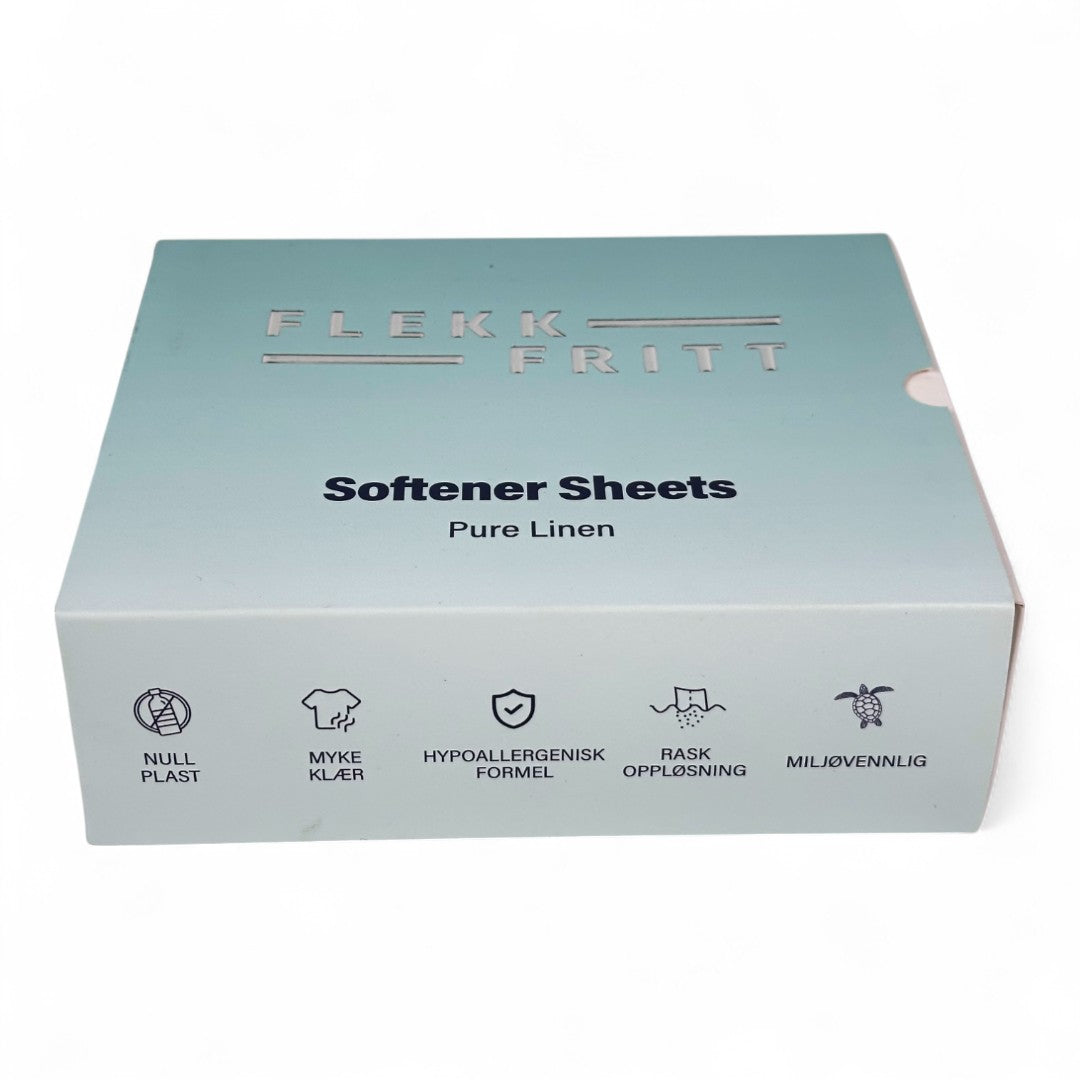 Flekkfritt Mýkingararkir Pure Linen 50stk <100 þvottar