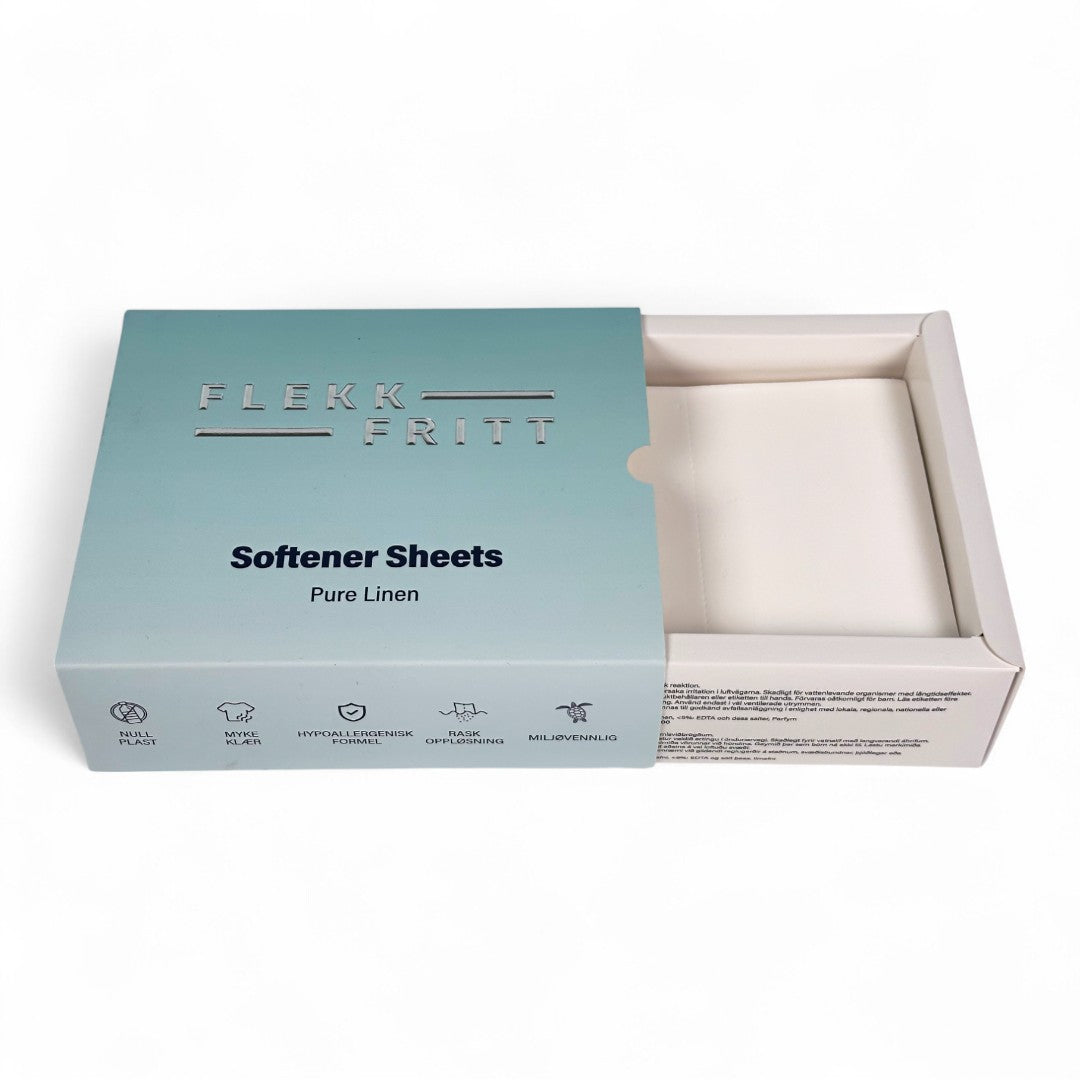 Flekkfritt Mýkingararkir Pure Linen 50stk <100 þvottar