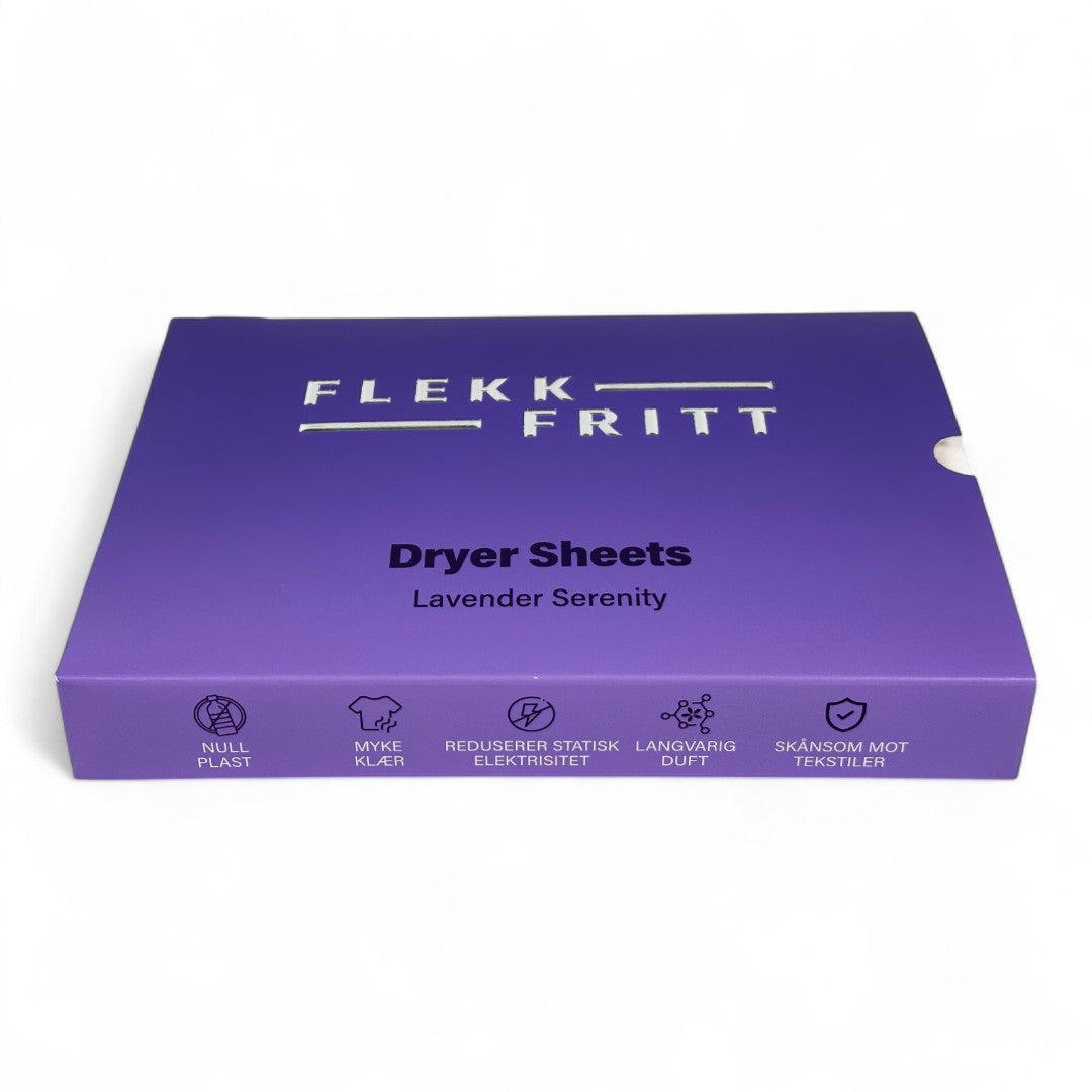 Flekkfritt Þurrkaraarkir Lavender Serenity 40 stk