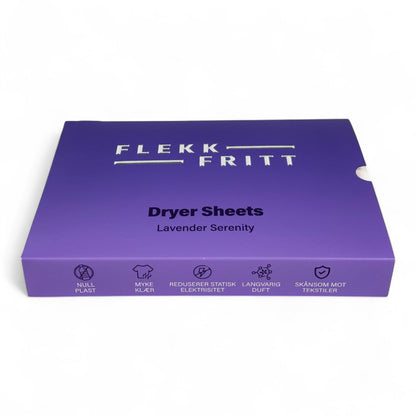 Flekkfritt Þurrkaraarkir Lavender Serenity 40 stk