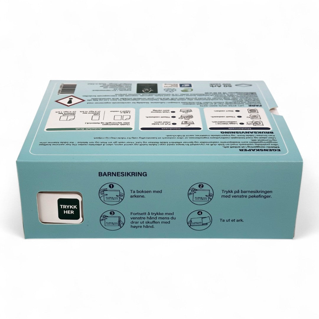 Flekkfritt Þvottaarkir  Pure Linen 50 ark <100 vask