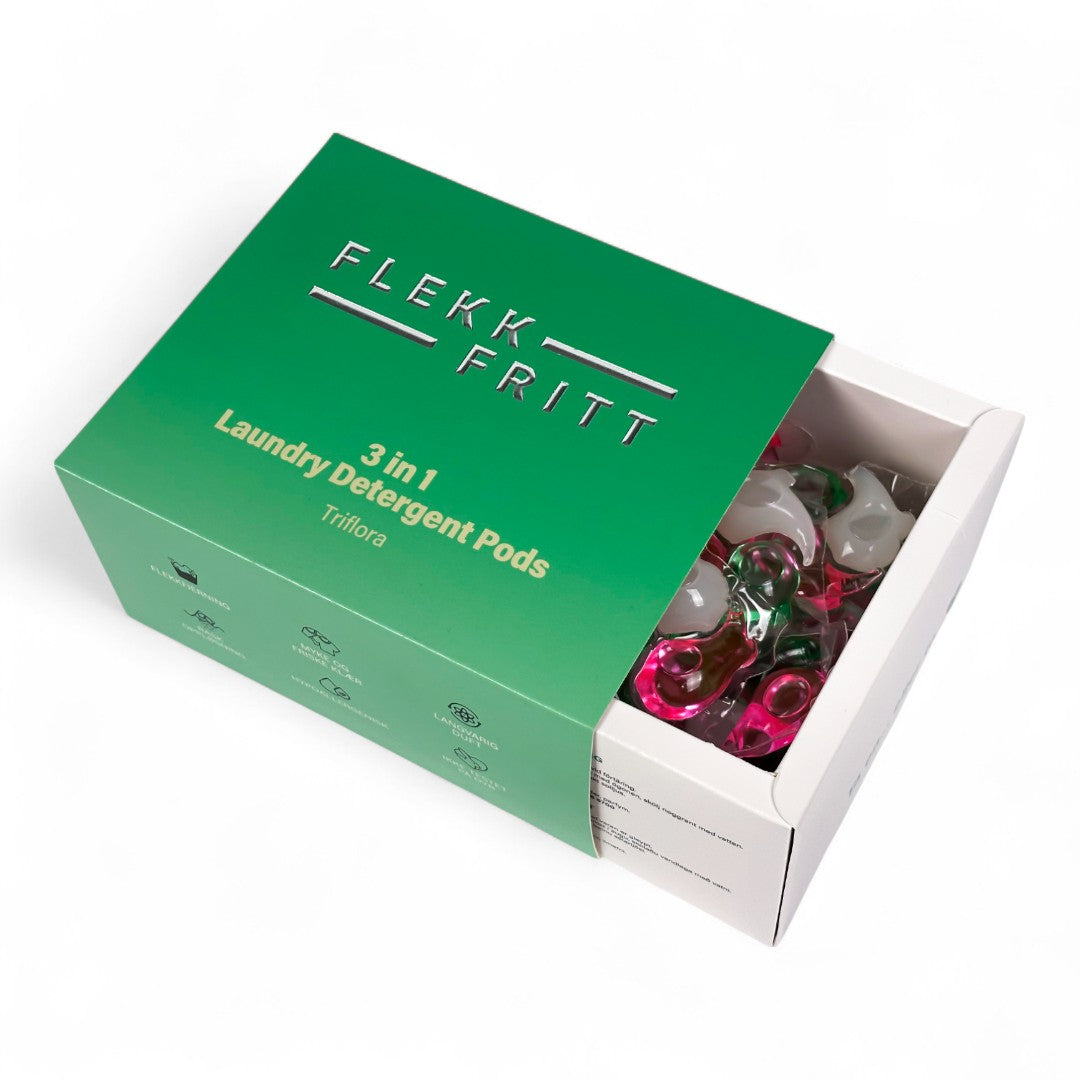 Flekkfritt 3 i 1 Þvottahylki  Triflora 40 stk
