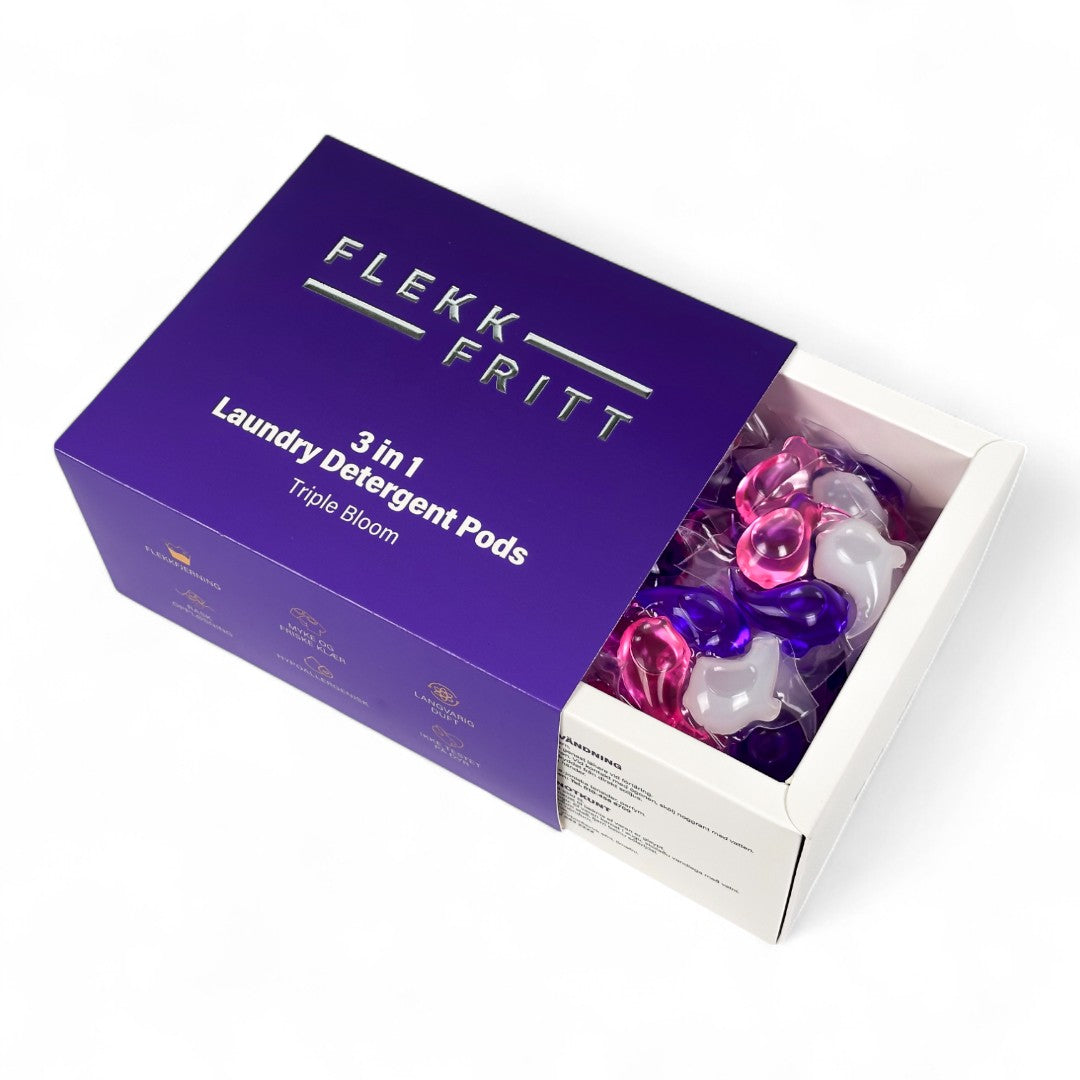 Flekkfritt 3 i 1 Þvottahylki Triple Bloom 40 stk
