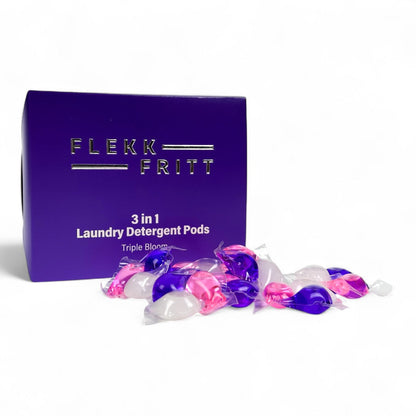 Flekkfritt 3 i 1 Þvottahylki Triple Bloom 40 stk