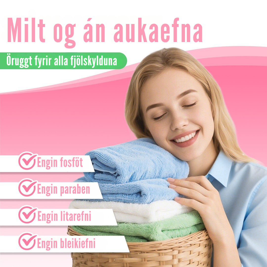 Flekkfritt Þvottaarkir  Blossom Kiss 50 ark <100 vask