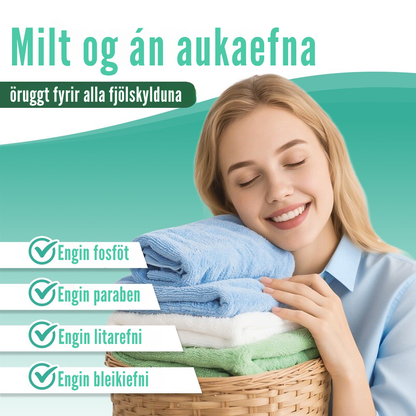 Flekkfritt Þvottaarkir  Pure Linen 50 ark <100 vask