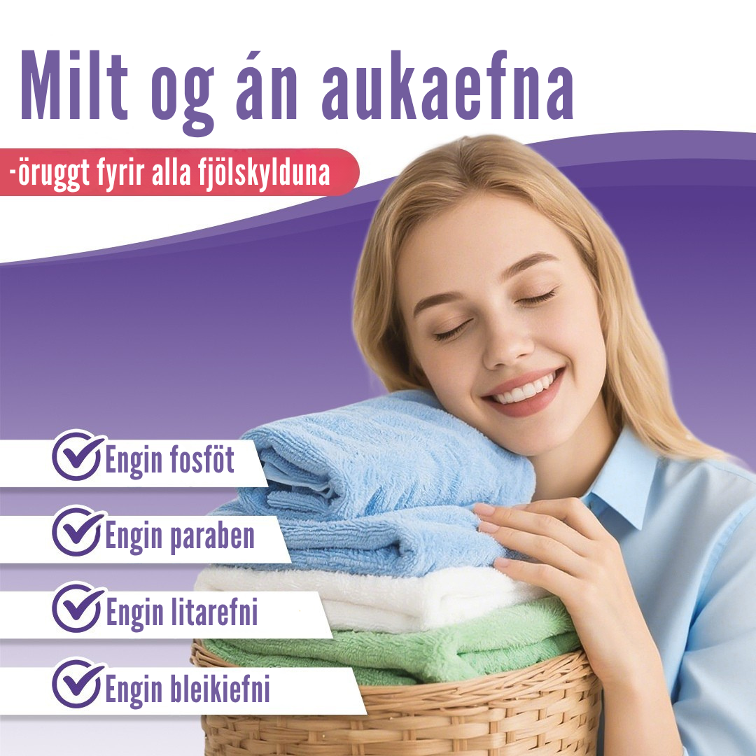 Flekkfritt Þvottaarkir  Lavender Serenity 50 ark <100 vask