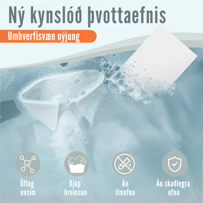 Flekkfritt Þvottaarkir  Án ilmefna 50 ark <100 vask