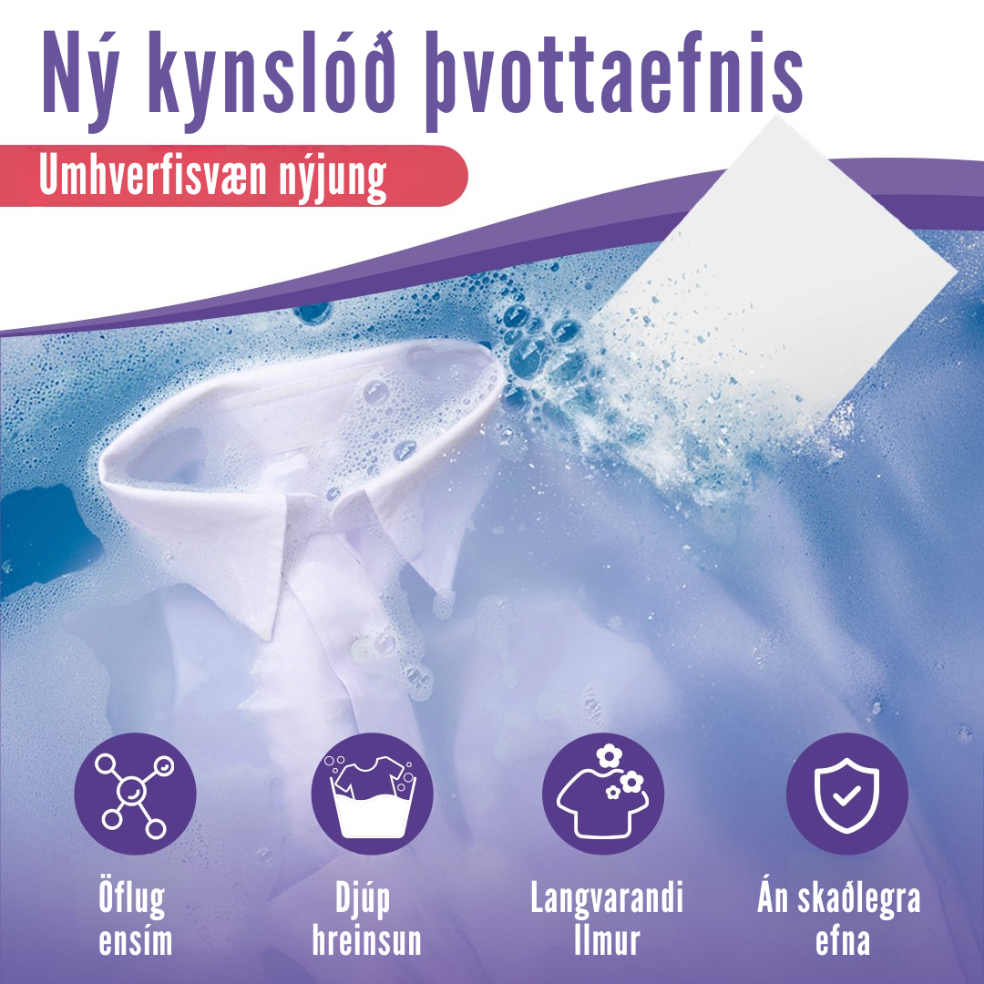 Flekkfritt Þvottaarkir  Lavender Serenity 50 ark <100 vask