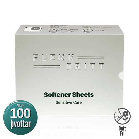 Flekkfritt Mýkingararkir Án ilmefna Sensitive Care 50stk <100 þvottar