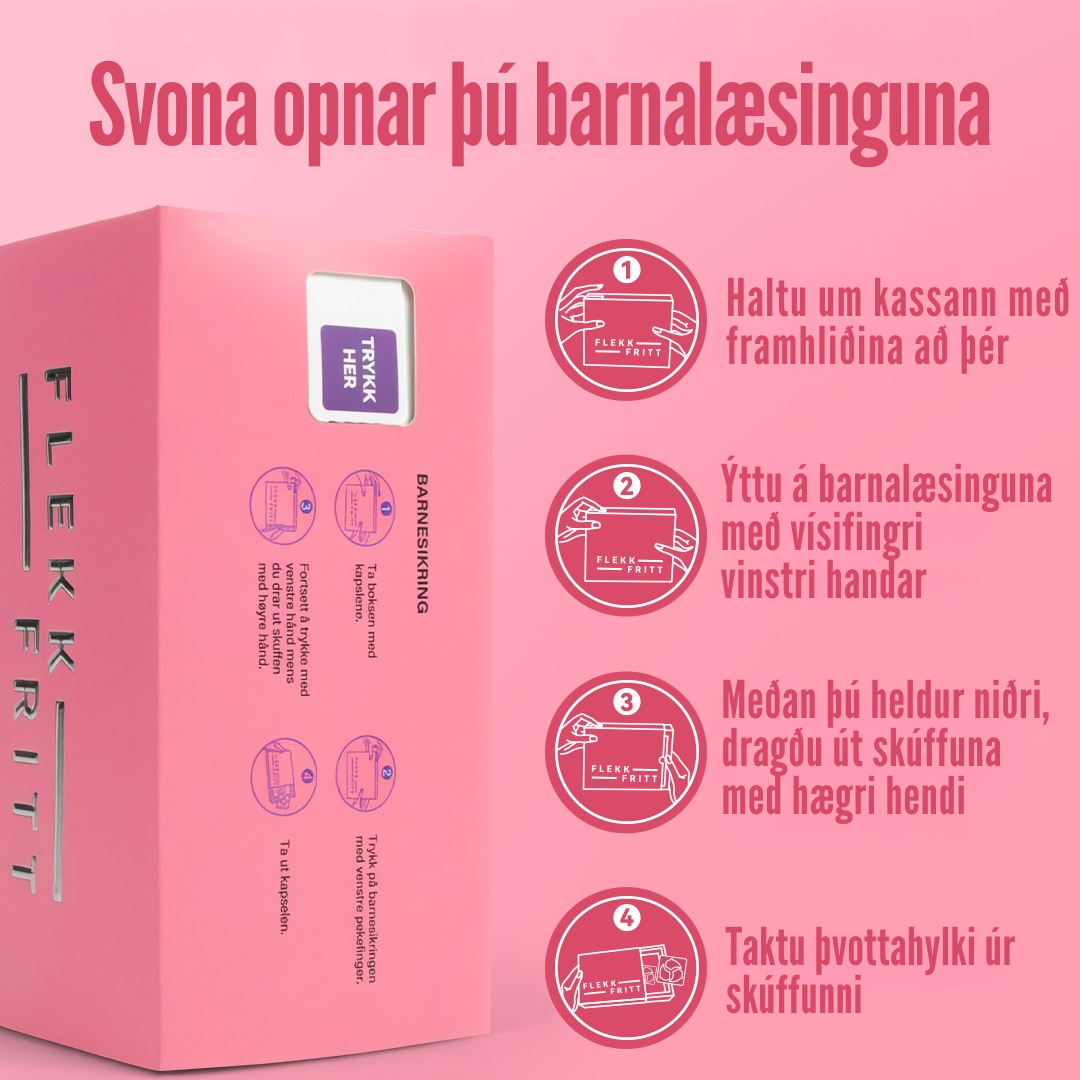 Flekkfritt 5 i 1 Þvottahylki  Petal Hearts 40 stk