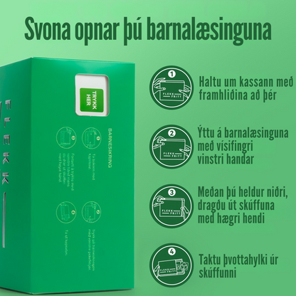 Flekkfritt 3 i 1 Þvottahylki  Triflora 40 stk