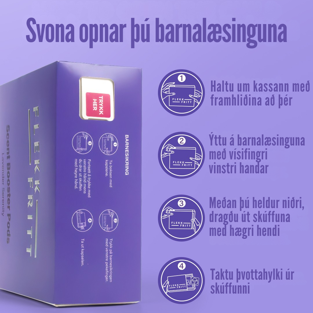 Flekkfritt 3 i 1 Þvottahylki Triple Bloom 40 stk
