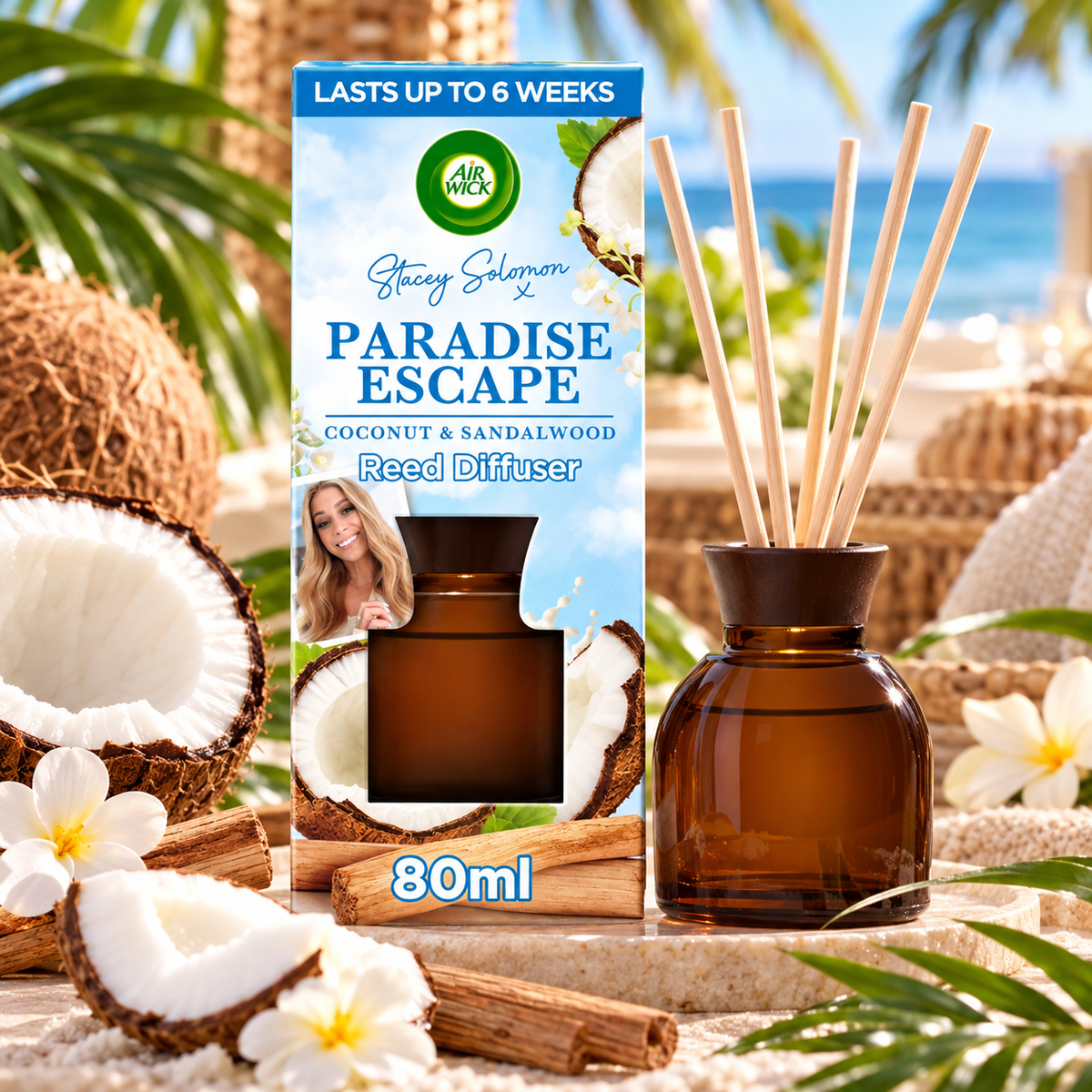 Airwick Stacey Solomon Paradise Escape Reed Diffuser 80ml