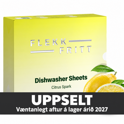 Flekkfritt Uppvaskarkir Citrus Spark 50stk <100 þvottar
