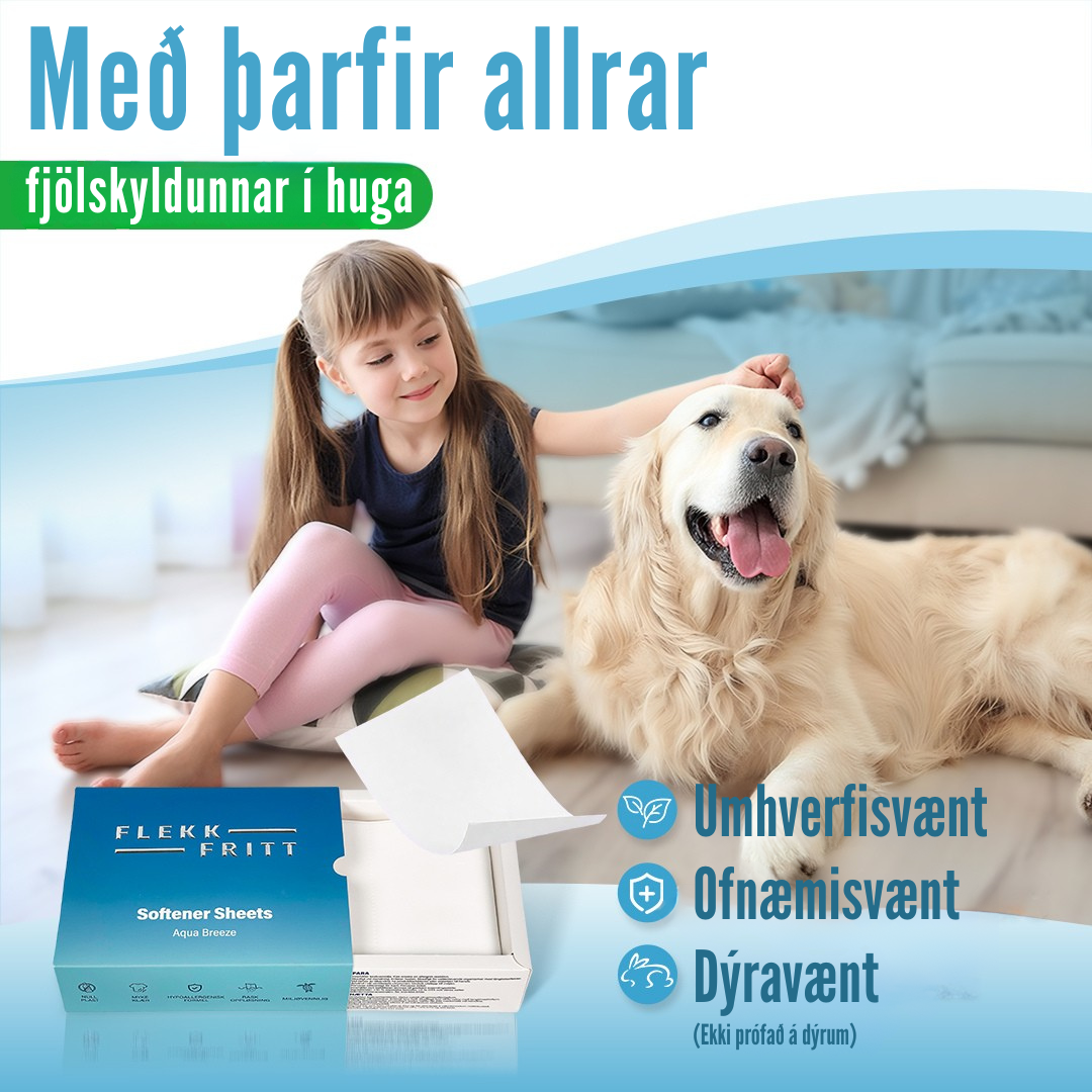 Flekkfritt Þvottaarkir  Aqua Breeze 50 ark <100 vask