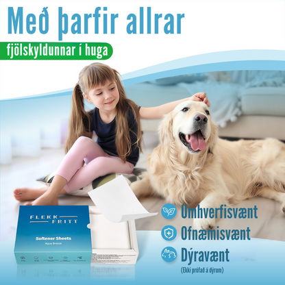 Flekkfritt Þvottaarkir  Aqua Breeze 50 ark <100 vask