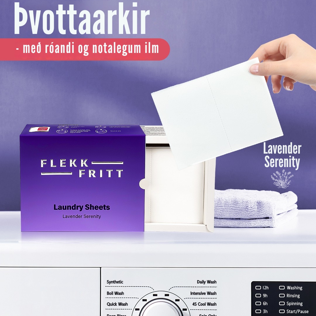 Flekkfritt Þvottaarkir  Lavender Serenity 50 ark <100 vask