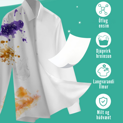 Flekkfritt Þvottaarkir  Pure Linen 50 ark <100 vask