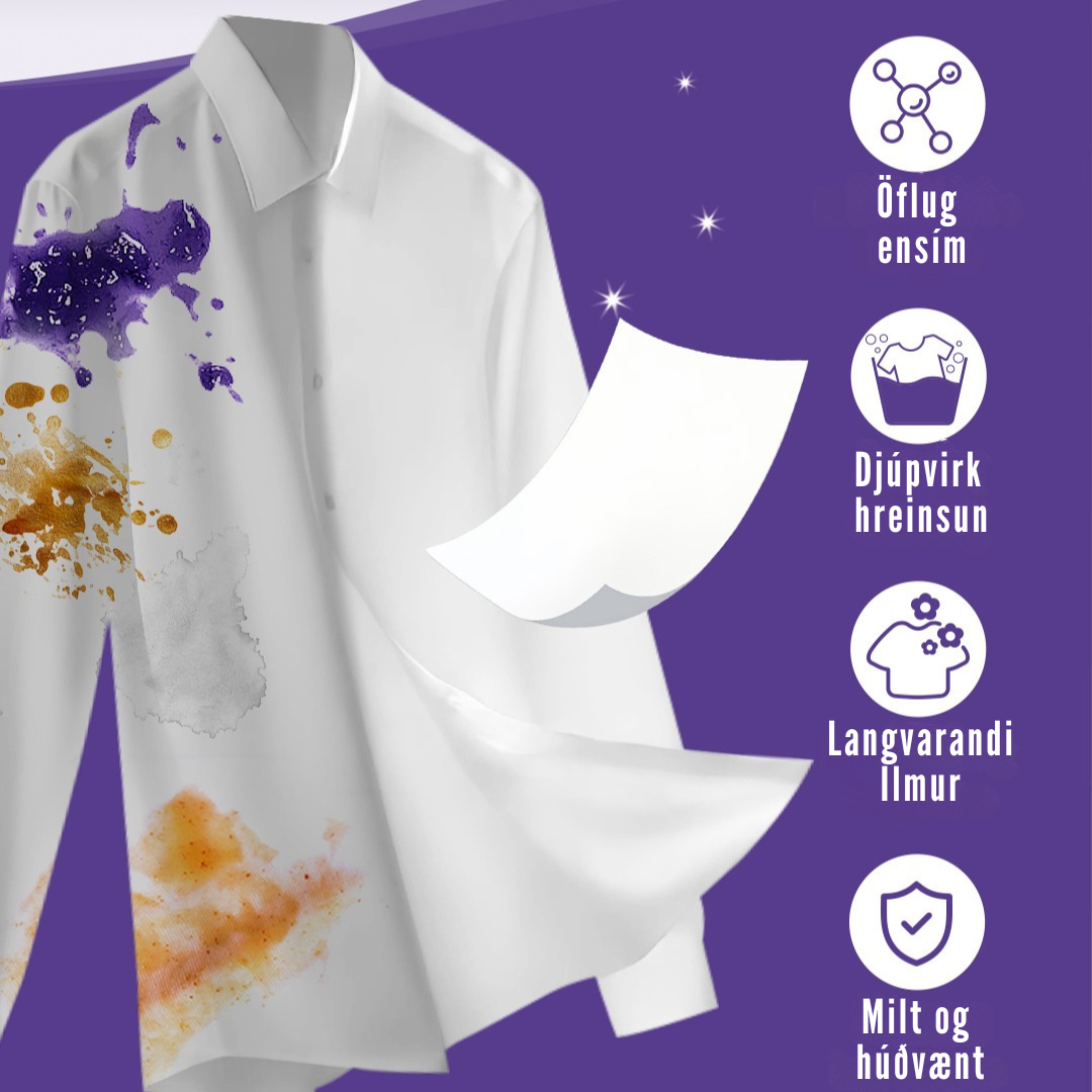 Flekkfritt Þvottaarkir  Lavender Serenity 50 ark <100 vask