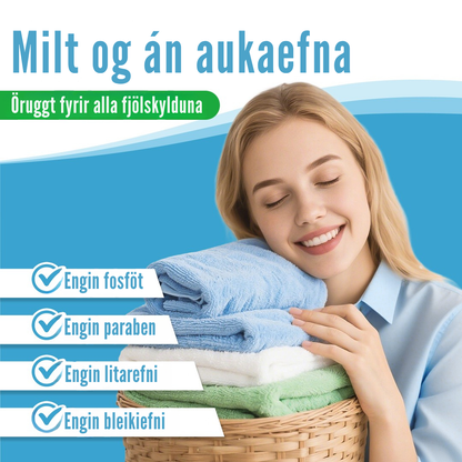 Flekkfritt Þvottaarkir  Aqua Breeze 50 ark <100 vask